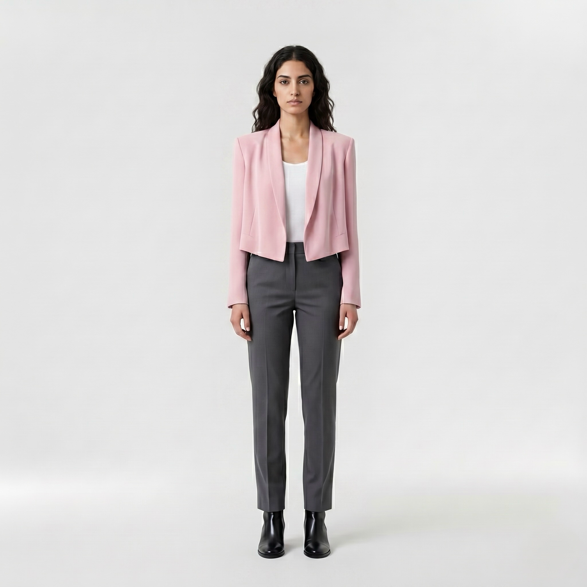 Women's Draped Cropped Blazer