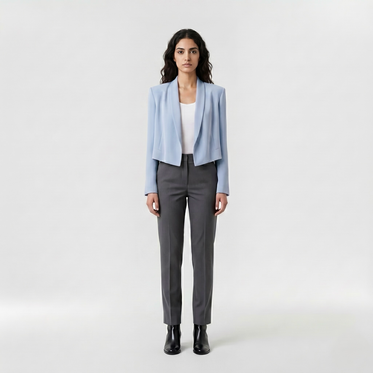 Women's Draped Cropped Blazer