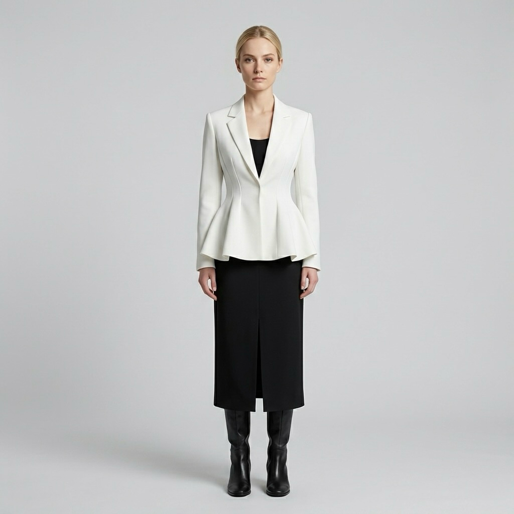 Women's Sculpted Flared Blazer