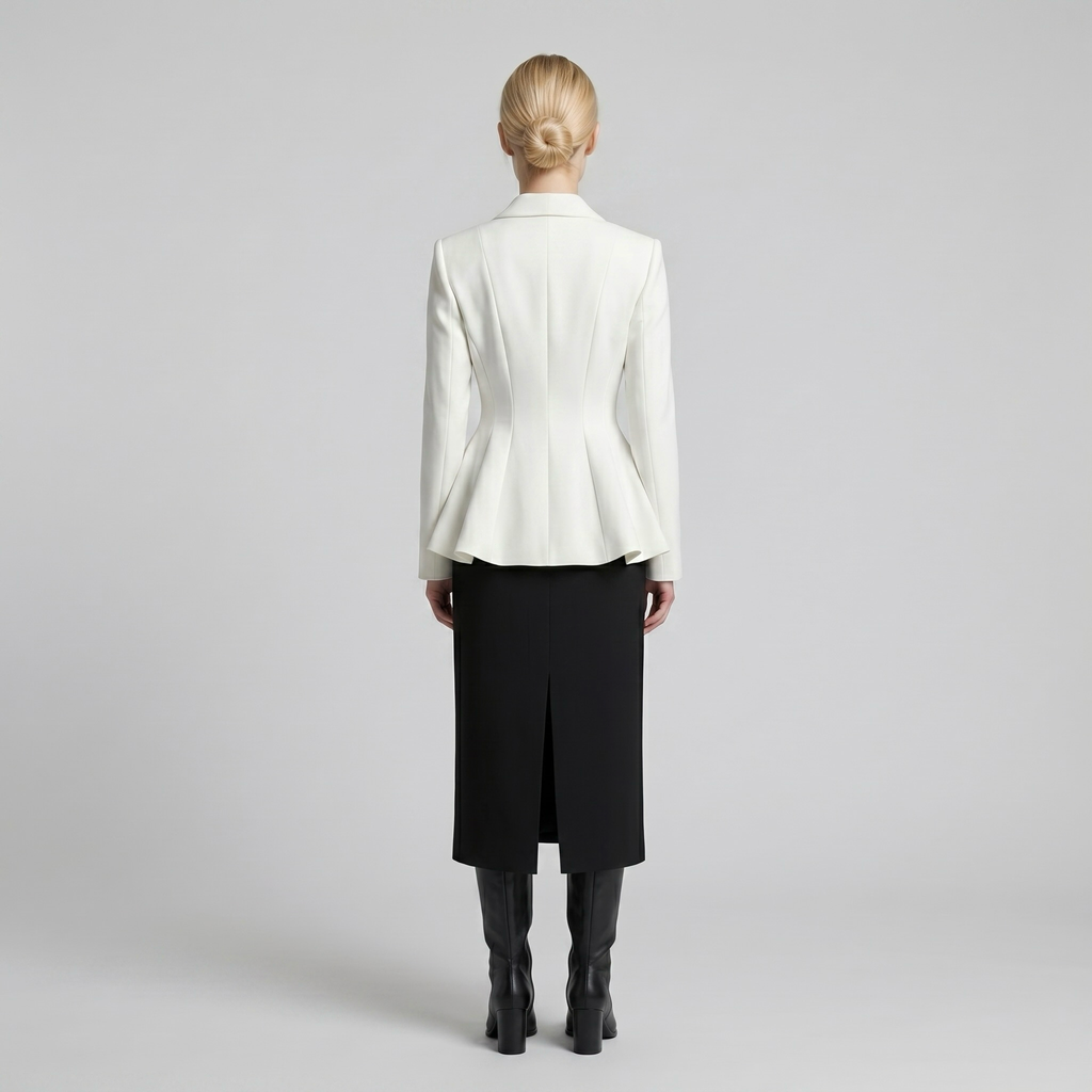 Women's Sculpted Flared Blazer