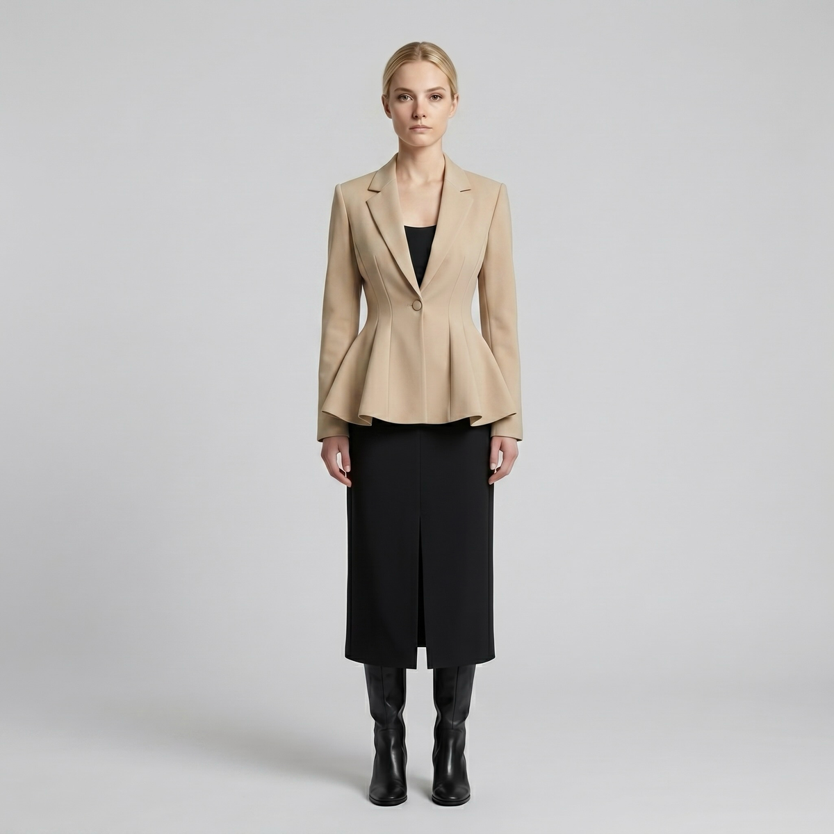 Women's Sculpted Flared Blazer