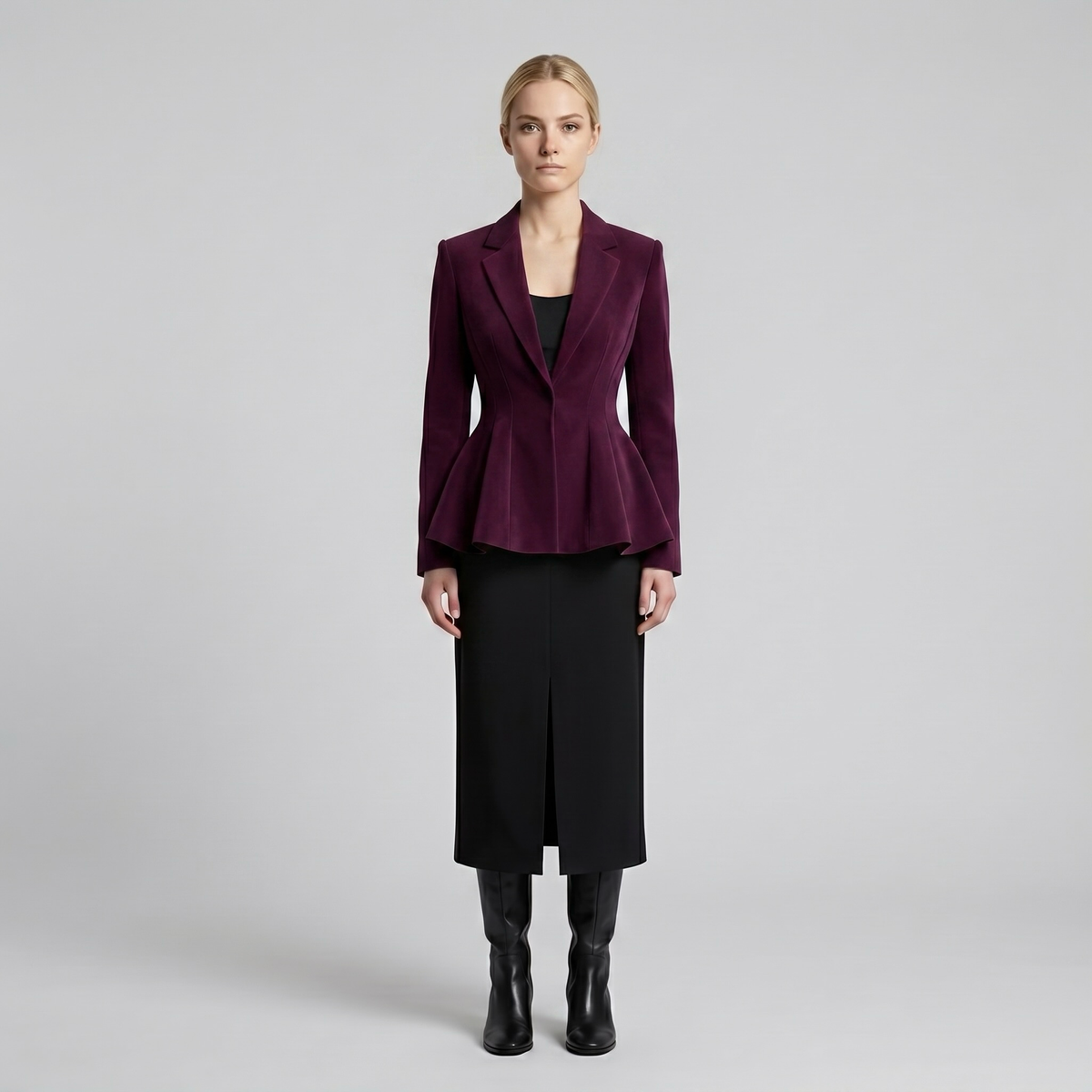 Women's Sculpted Flared Blazer