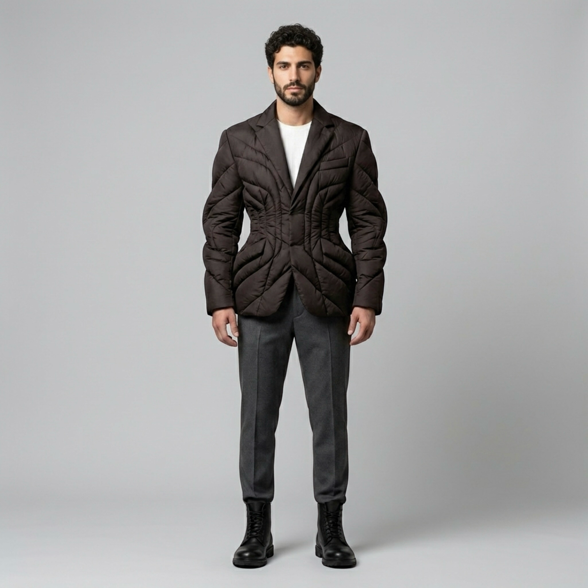 Men's Quilted Tailored Blazer