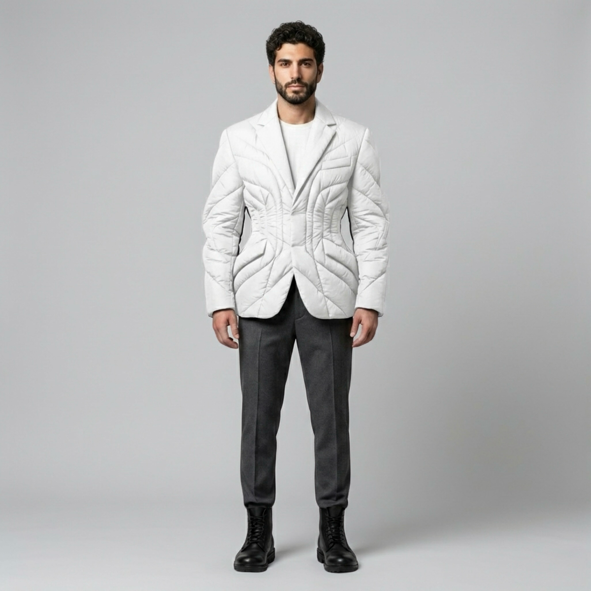 Men's Quilted Tailored Blazer