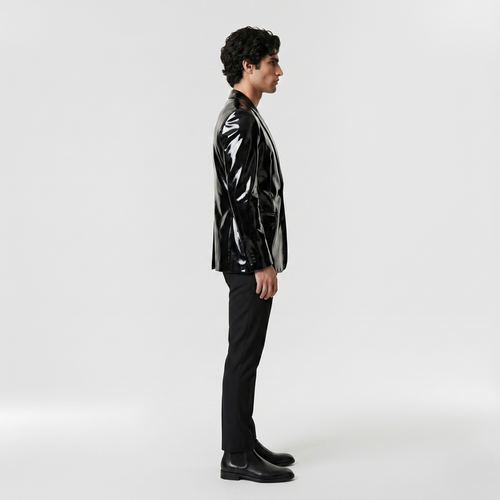 Men's High-Shine Tailored Blazer