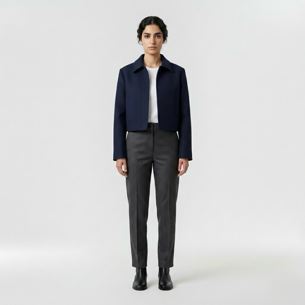 Women's Cropped Tailored Jacket