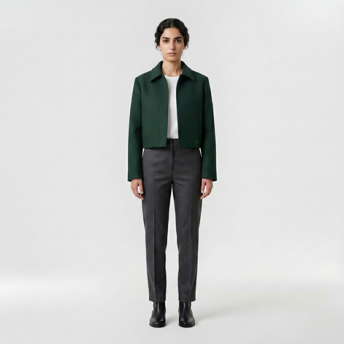 Women's Cropped Tailored Jacket