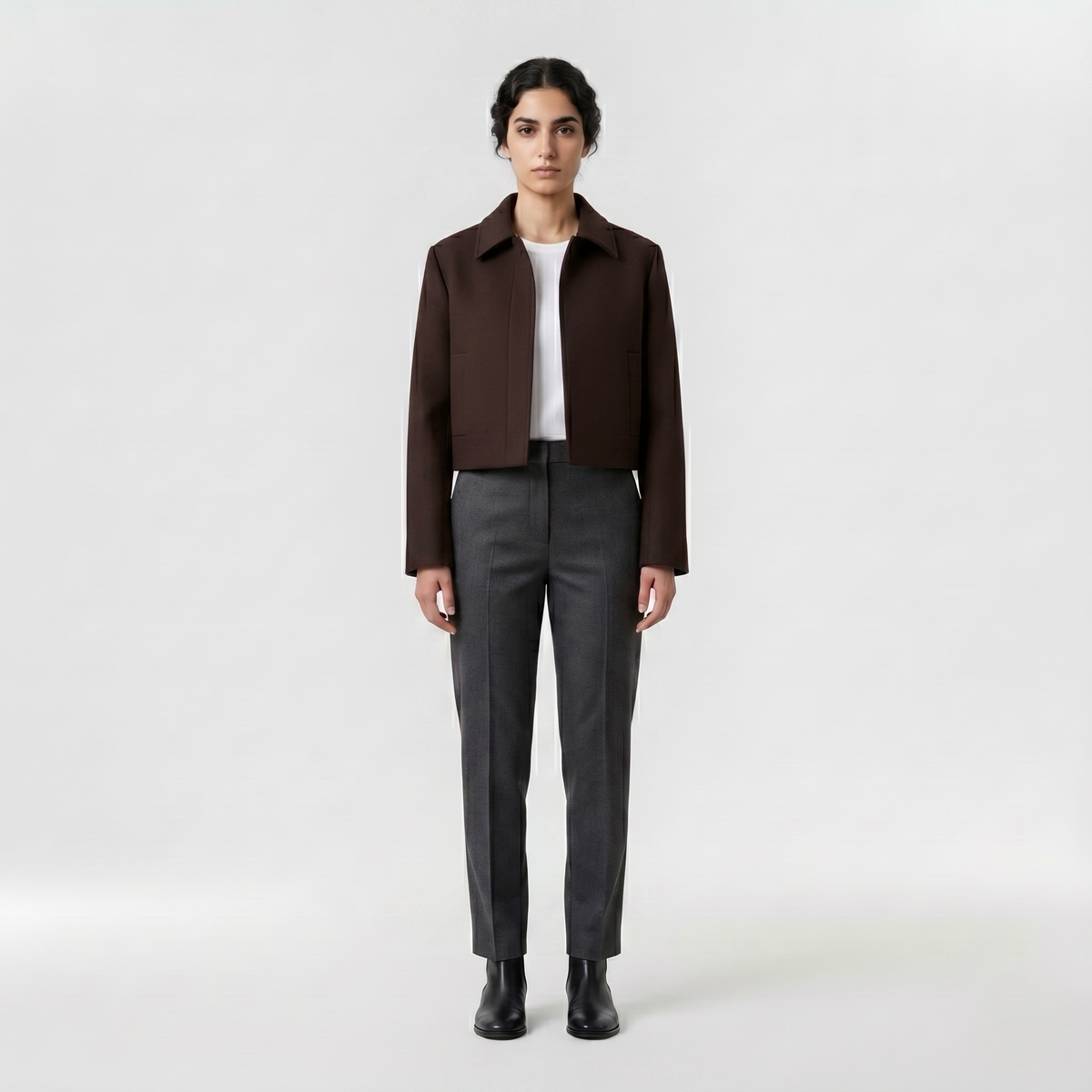 Women's Cropped Tailored Jacket